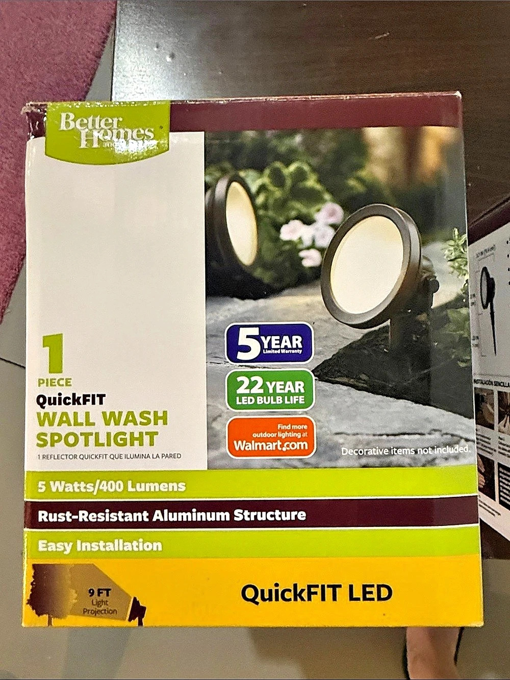 Better Homes & Gardens QuickFIT LED Wall Wash Spotlight LED Wall Wash Spotlight
